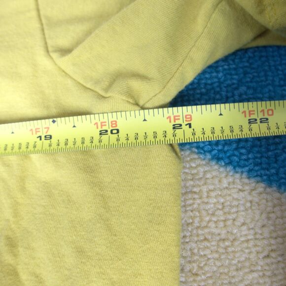 Nike Air DNA T Shirt Graphic Logo Mens Large Running Yellow Retro Swoosh Cotton - Picture 4 of 5